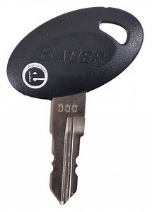 Replacement Key for Bauer RV Lock - 357 - Qty 1 Bauer Products Accessories and Parts BA85ZR