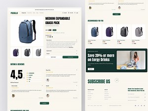Piccollo - Backpack E-Commerce Product Details Page