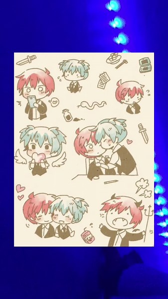 Cute Karma and Nagisa Anime Ship Moments