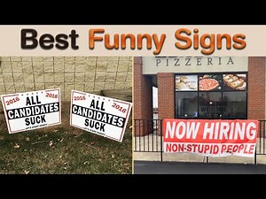 The Best Funny Signs That Will Have You Laughing for Hours! || Sign Hub