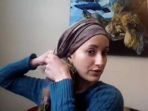 Pashmina Hair Wrapping How-To (tichel mitpachat)