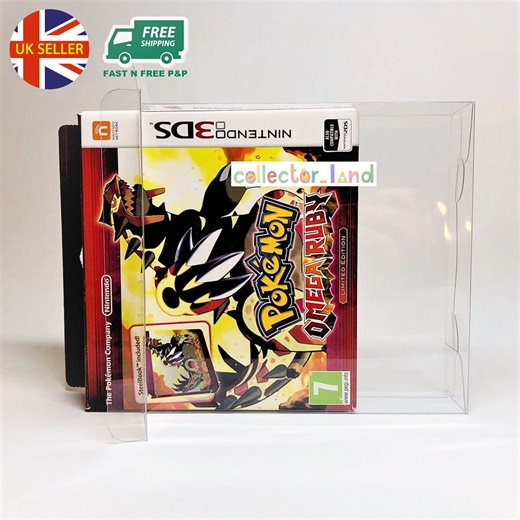 Protective Box for Nintendo 3DS Pokemon Sapphire Ruby Ultra Sun Moon Game Box PET Plastic Clear Display Case" - Etsy Australia