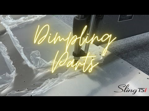 Dimpling Sling TSI parts with a DRDT-2 and pneumatic squeezer.