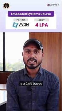 Embedded Systems Course with Placement Guarantee | Dasarwar shares His Success Story