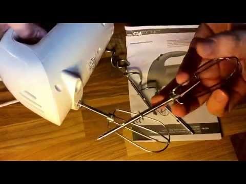 Clatronic hand mixer HM 3014 unboxing and instructions
