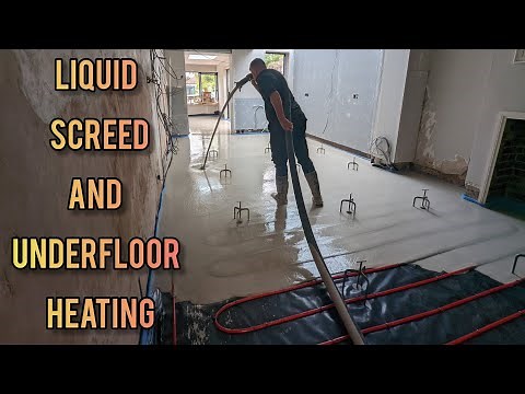 liquid screed and underfloor heating