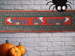 Trick or Treat Table Runner Pattern: Halloween Applique Quilt (PDF Download) - Etsy Canada