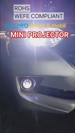 mini projector ZE 5 PRO ROHS SUPER TERANG. #automotive innovation project#avanzamodification