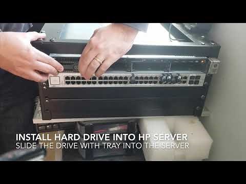 Build a home lab. Install a hard drive into a HP proliant dl360 g8 rack server.