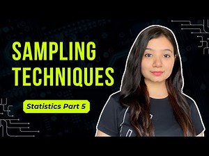 Sampling Techniques | Statistics for Data Science | Statistics Tutorial Part 5