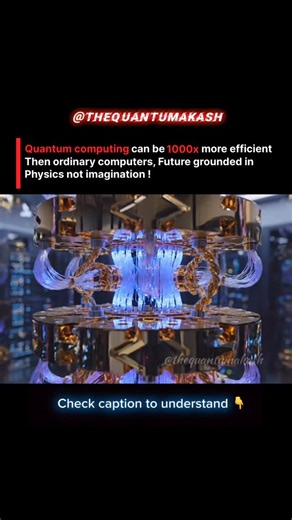 ᴀᴋᴀsʜ ᴘʀɪɴᴄᴇ on Instagram: "Explaination 👇 Quantum computing can be up to 1,000x more efficient than ordinary computers for specific problems because it exploits fundamental quantum laws-superposition, interference, and entanglement-rather than faster hardware alone. This advantage is grounded in proven mathematics and experiments: algorithms such as Shor’s algorithm demonstrate exponential speedups over the best known classical methods, while real devices have already shown measurable quantum