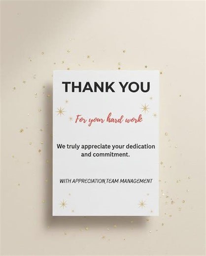 Employee Appreciation Card Printable, Thank You for Your Hard Work Card, Team Appreciation Card Staff Appreciation Gift Office Thank You Pdf - Etsy