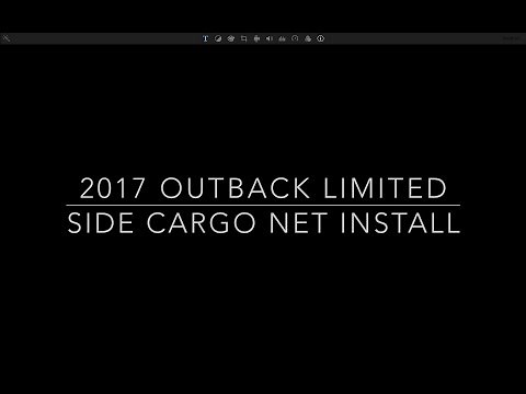 2017 Subaru Outback Side Cargo Net Install
