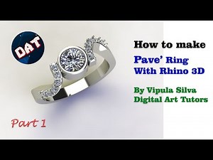 How to create Pave set Ring using Rhinoceros 3D