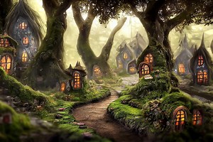 Digitaler Hintergrund für Fotografie, Photoshop Digitaler Hintergrund, Digitaler Hintergrund, Für Fotografen, Composite, Fairytown 3 Backdrop - Etsy.de