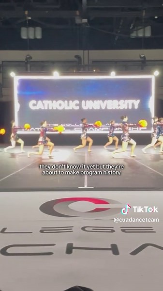 Catholic U Dance Team on TikTok