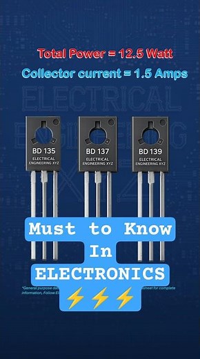 BD135 vs BD137 vs BD139 Explained | Best Transistor for Amplifier DIY Circuits? #BD135 #BD137 #BD139