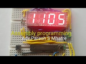 Digital Clock on Breadboard(assembly programming)