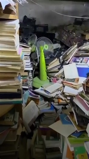 For book lovers in Baghdad, a two-story basement turned bookstore in the famous Al-Mutanabi Street is a rare treasure trove. Readers descend the steps of the unassuming building to encounter a space filled to the brim with the written word — shelves, stairs and even the ground is littered with books. | AP