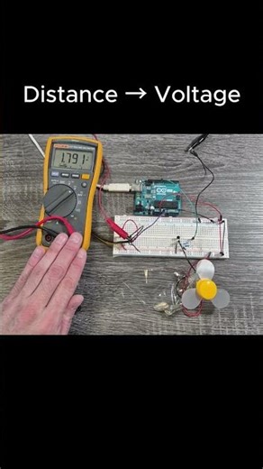 How Robots Decide Using Voltage (Proximity Sensor Test) #robotics #shorts