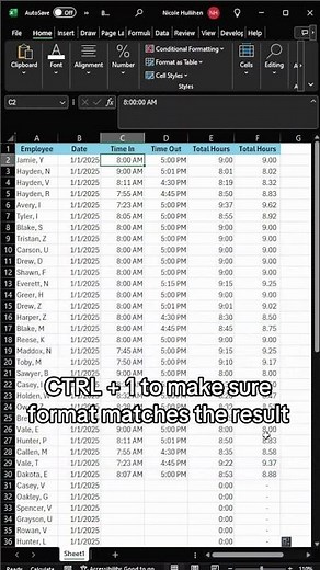 Time tracking using excel tutorial #excel