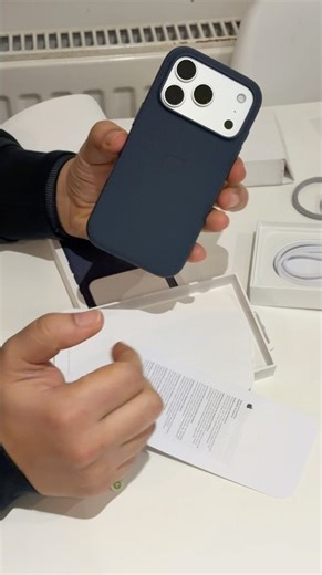 Unboxing Apple iPhone 17 Pro-Silver with Magsafe TechWoven Case-Blue #apple #iphone #iphone17pro