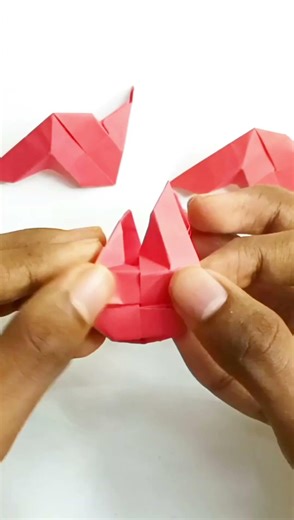 making an origami sonobe cube v2 #modularorigami #origamicube #origami