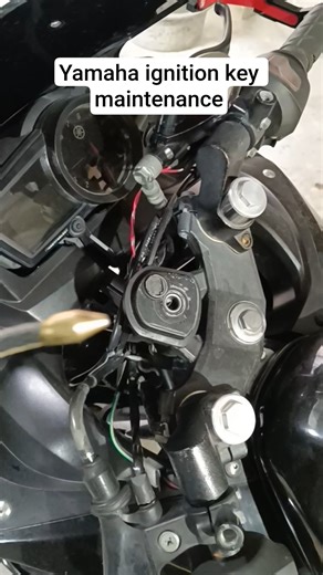 Yamaha ignition key maintenance #mechanic #automotive #workshop #motorcycle #automotive