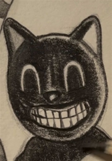 There💀 #cartooncat #horror #horrortok #fnaf #drawing | cartoon cat