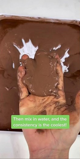Fake mud recipe for kids sensory play!