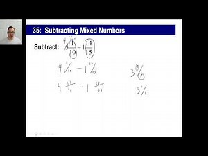 Saxon Math - Pre-Algebra 1/2: 3rd Edition (Lesson 35) - Subtracting Mixed Numbers