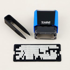 Alphanumeric Symbol Combination Stamp, Custom Self Inking Stamp, Movable Type Stamp, 14*38 Mm Size Seal, Office Supplies, Office Stationery. - Etsy