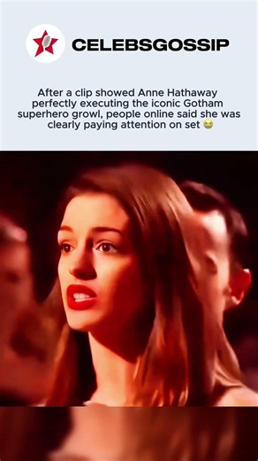 Anne Hathaway doing Christian Bale’s Batman voice is flawless