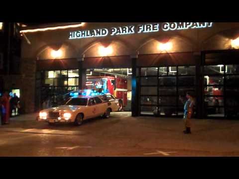 Ecto-1 Leaves the Firehouse