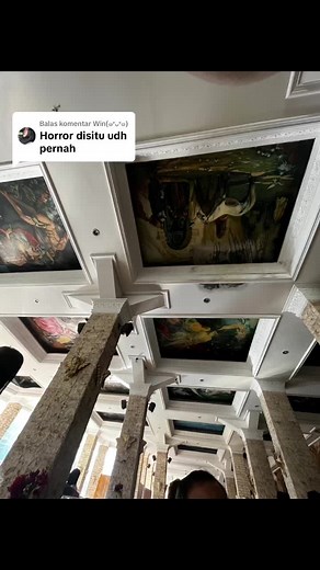 Membalas @Win(๑˃̵ᴗ˂̵๑) Lukisan , Patung dan Sejenisnya , Terasa Creepy.. tapi buat sebagian orang ini adalah SENI 😁 #lembang #creepy #fyp #hotellembang