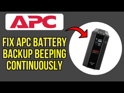 HOW TO FIX APC BATTERY BACKUP BEEPING CONTINUOUSLY 2026! (EASY FIX)
