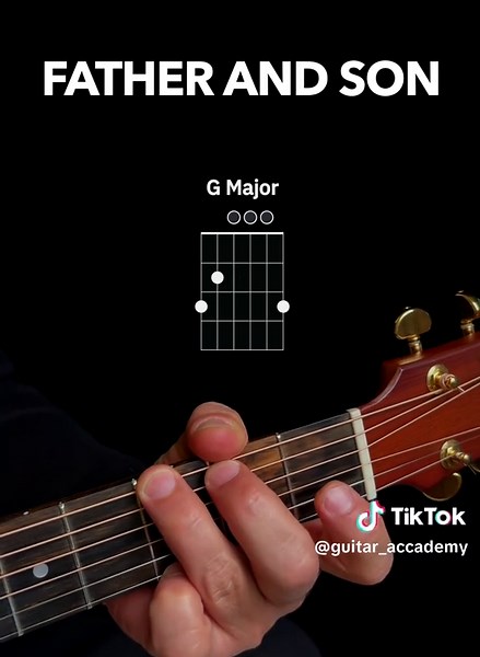 Father and Son – Cat Stevens 3 accordi pura emozione Key G slow feel G C D C G Am D G Strumming Pattern: ↓ ↓ ↑ ↓ ↑ #imparacontiktok#accordifacili#guitarTutorial#guitartok🎸 Progressione ideale per sviluppare ritmo e controllo dell’accompagnamento. Mantieni la mano in movimento costante e cura la dinamica. Salva il video e segui il profilo per altri classici fondamentali.
