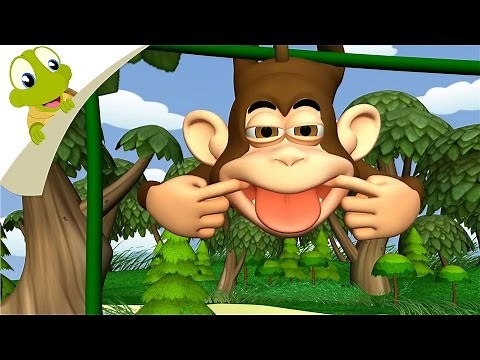 Five Little Monkeys 3D nursery rhyme | Popular Nursery Rhymes