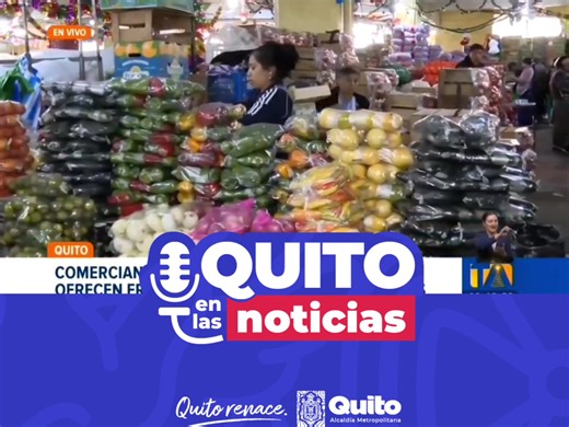 🛍️✨ #ComercioRenace | Los mercados de Quito te esperan con tradición, sabor y el calor de su gente. Visita el Mercado San Roque, un espacio emblemático donde encuentras productos frescos, variedad, buenos precios y la atención de siempre, esa que se da con cariño y yapa. Aquí la ciudad late desde temprano, se comparten historias y se fortalece el comercio que sostiene a miles de familias. 👉 Ven, compra local y vive la experiencia de los mercados de Quito. #QuitoRenace