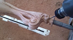 5 AXIS - CNC WOOD CARVING MACHINE - 5 EKSEN CNC AHSAP LUKENS AYAK OYMA ISLEME MAKINASI