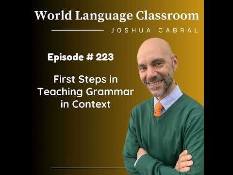 First Steps in Teaching Grammar in Context