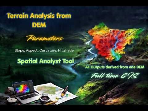 Terrain Analysis in ArcGIS: How to Calculate Slope, Aspect, Curvature & Hillshade from DEM