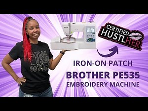 Iron-On Patch Using Brother PE535 #embroidery