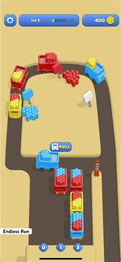 Color Bus Trip Level 3: New routes unlocked — sort the passengers by color and keep the ride smooth!