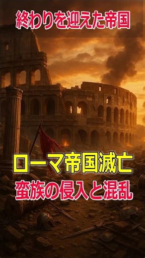 ローマ帝国滅亡の“栄光の終焉”｜千年続いた帝国はなぜ崩れたのか？