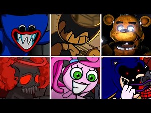 Playtime but every turn a Different Character Sings it 🎤🎶 (Playtime but Everyone Sings it) - FNF