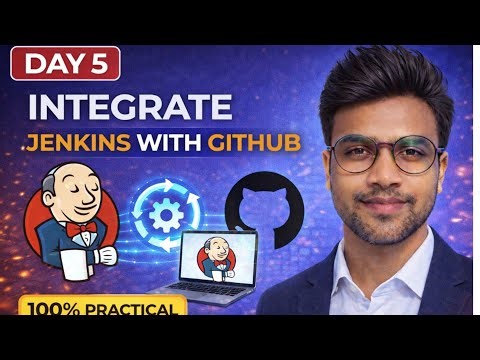 Jenkins Day 5 | GitHub Integration | Deploy Website on AWS using Jenkins | 100% Practical | Hindi