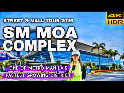 Manila Bay Sunset Walk 2026 AT MOA COMPLEX l MOA Seaside Beautiful Baywalk Tour In 4K! Pasay 🇵🇭