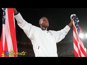 Carl Lewis' wins dramatic gold for 4th straight long jump Olympic crown | Atlanta 1996 | NBC Sports