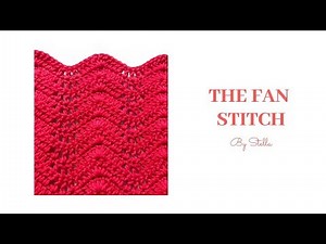 CROCHET : How to crochet " Fan Stitch" | By Stella crochet